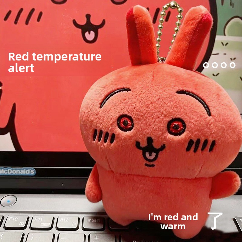 Men Keychain Accessories - Gantungan Kunci Boneka Usagi Wajah Merah