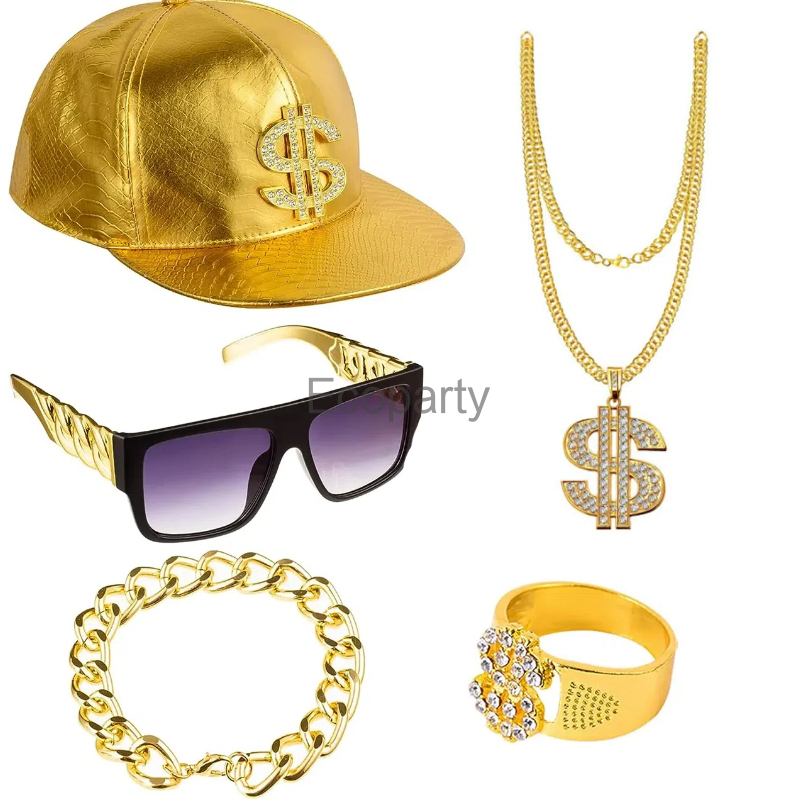 Men'S Accessories In The 80S - 80s 90s Set Aksesori kostum Hip
