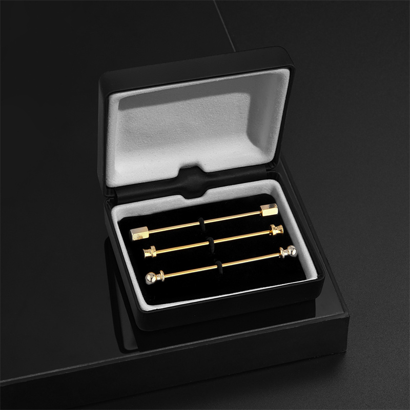 Cufflink Box Set - 3 buah Set pin kerah untuk