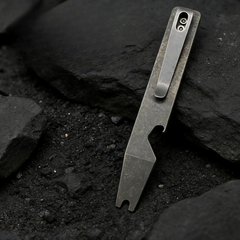 Keychain Multi Tool - Alat Multifungsi Titanium Pry Bar EDC