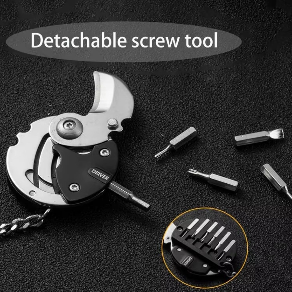 Keychain Multi Tool - Gantungan Kunci Mini Baru dengan Kepala
