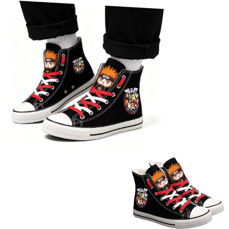 Men'S Accessories Gift Ideas - Sepatu Kanvas High-Top Naruto Uzumaki Sepatu
