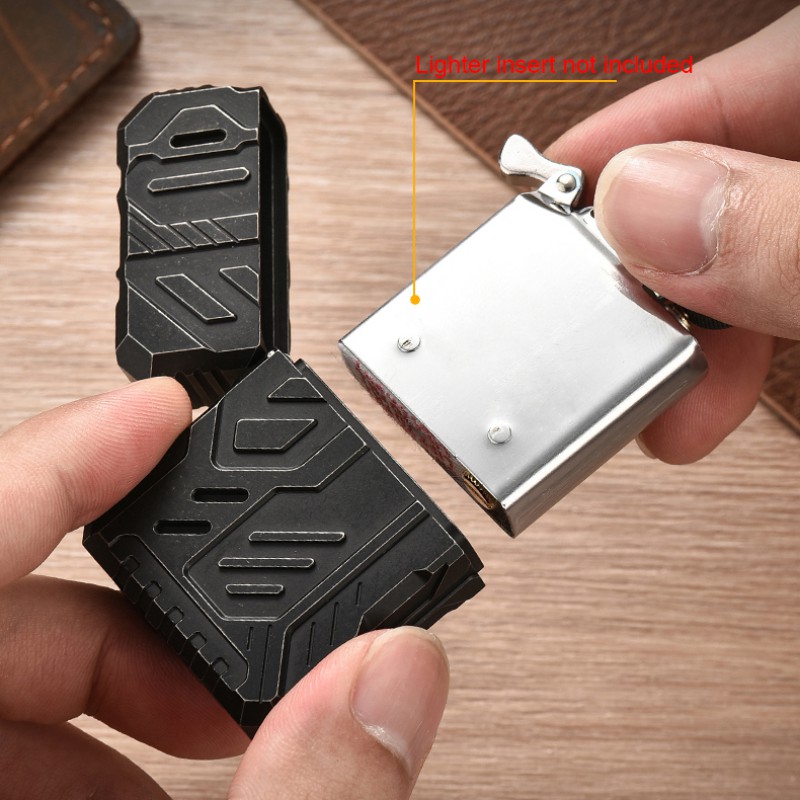 Lighter Windproof - Casing Korek Api Titanium Alloy, Hadiah