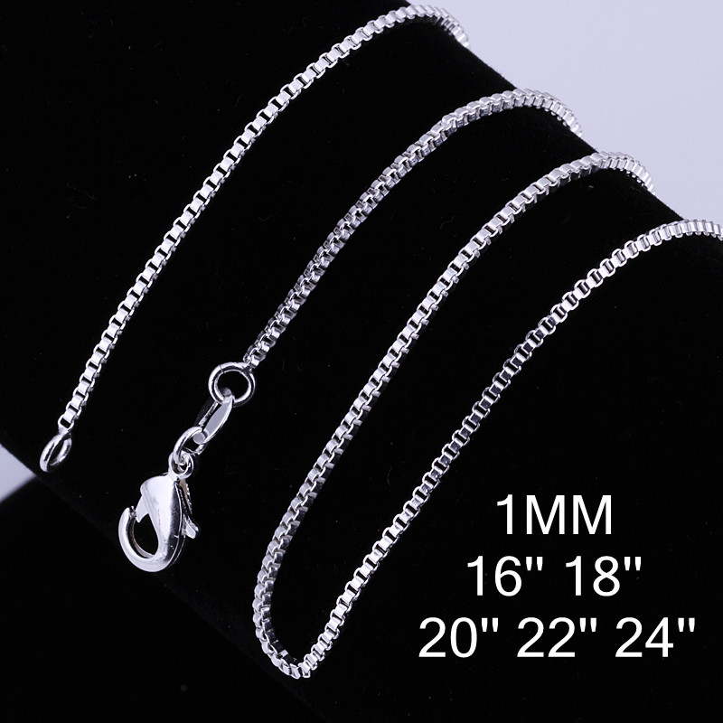Men Accessories Gift Box - 10 Buah 16-24 Inci 925 Perak
