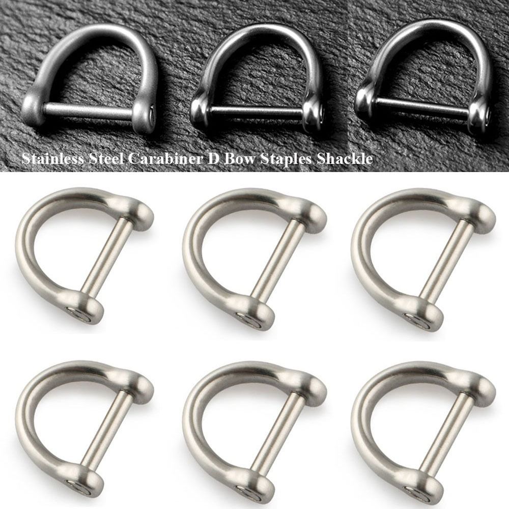 Keychain Multi Tool - Carabiner baja tahan karat padat pengait