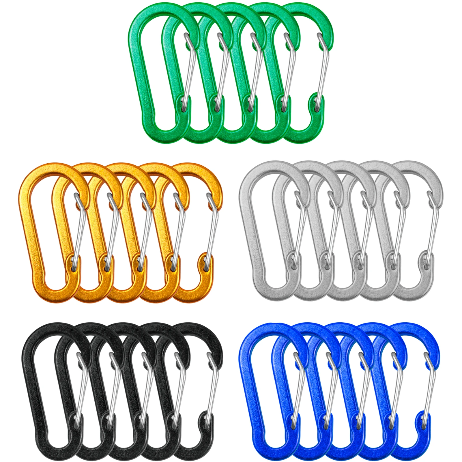 5/10/12 Buah Klip Karabiner Mi - Keychain Multi Tool ulasan dan harga