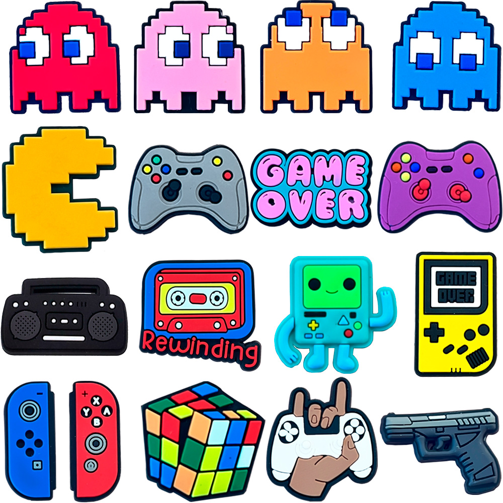 17 buah hiasan sepatu Pac-Man  - Men'S Accessories Crocs ulasan dan harga