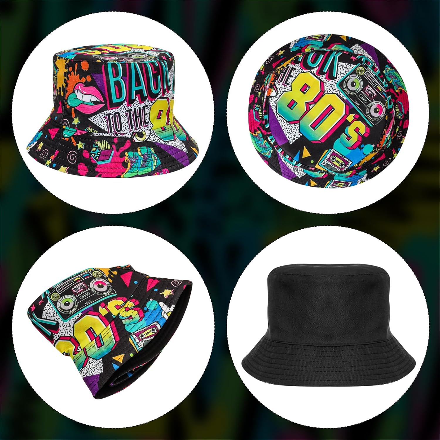 Topi Bucket Fashion 80an 90an, - Men'S Accessories In The 80S ulasan dan harga
