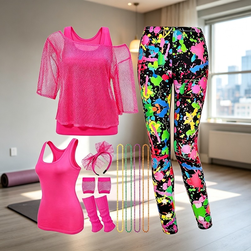 Kostum Instruktur Fitness Wani - Men'S Accessories In The 80S ulasan dan harga