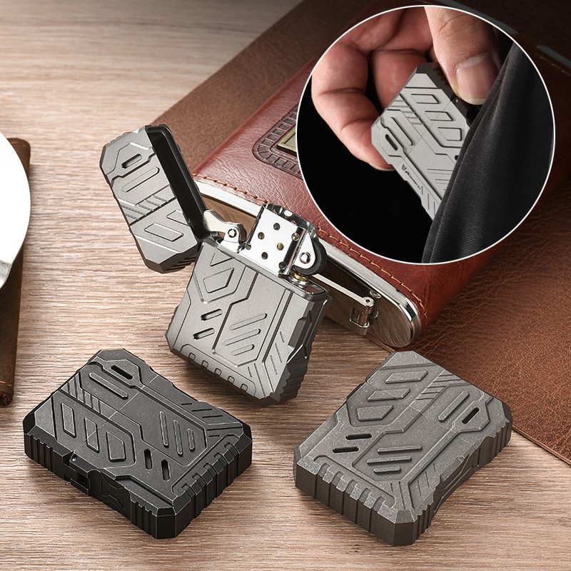 Casing Korek Api Titanium Allo - Lighter Windproof ulasan dan harga