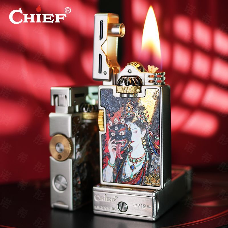 Pemantik Api Retro CHIEF Anti  - Lighter Windproof ulasan dan harga