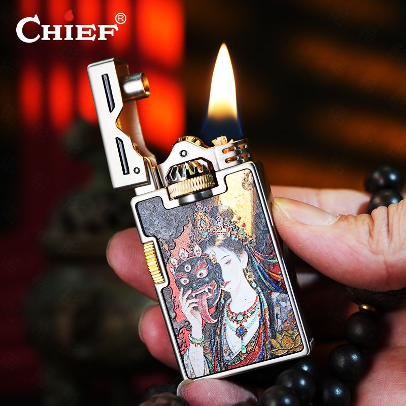 Pemantik Api Retro CHIEF Anti  - Lighter Windproof ulasan dan harga