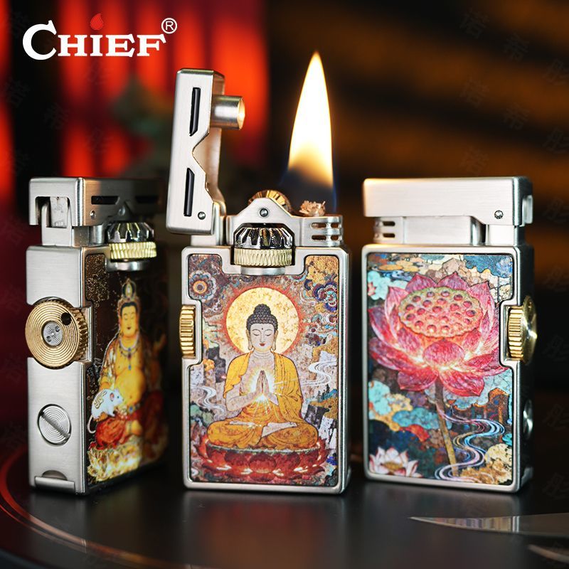Pemantik Api Retro CHIEF Anti  - Lighter Windproof ulasan dan harga