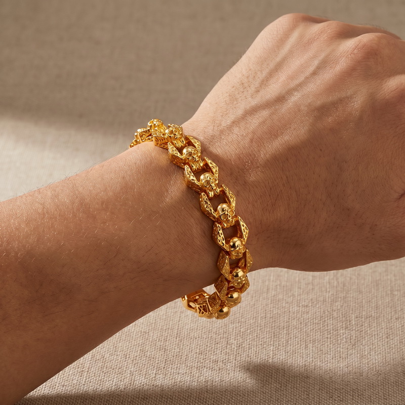 KALEN Gelang Tengkorak Baja Ta - Men'S Accessories Affordable ulasan dan harga
