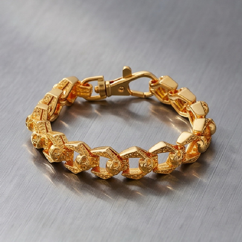 KALEN Gelang Tengkorak Baja Ta - Men'S Accessories Affordable ulasan dan harga