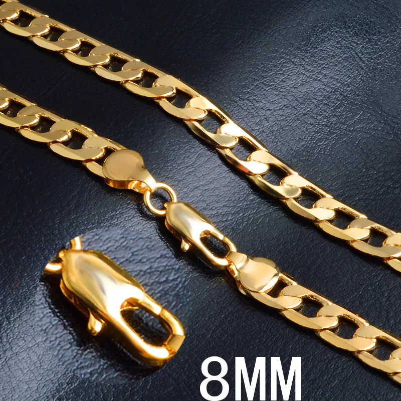 Kalung Rantai Samping 8MM Emas - Men'S Accessories Affordable ulasan dan harga