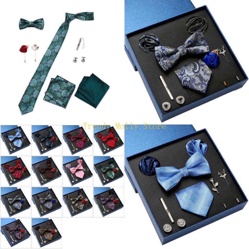 N5KB 9 Buah Set Dasi Leher Fas - Cufflink Box Set ulasan dan harga