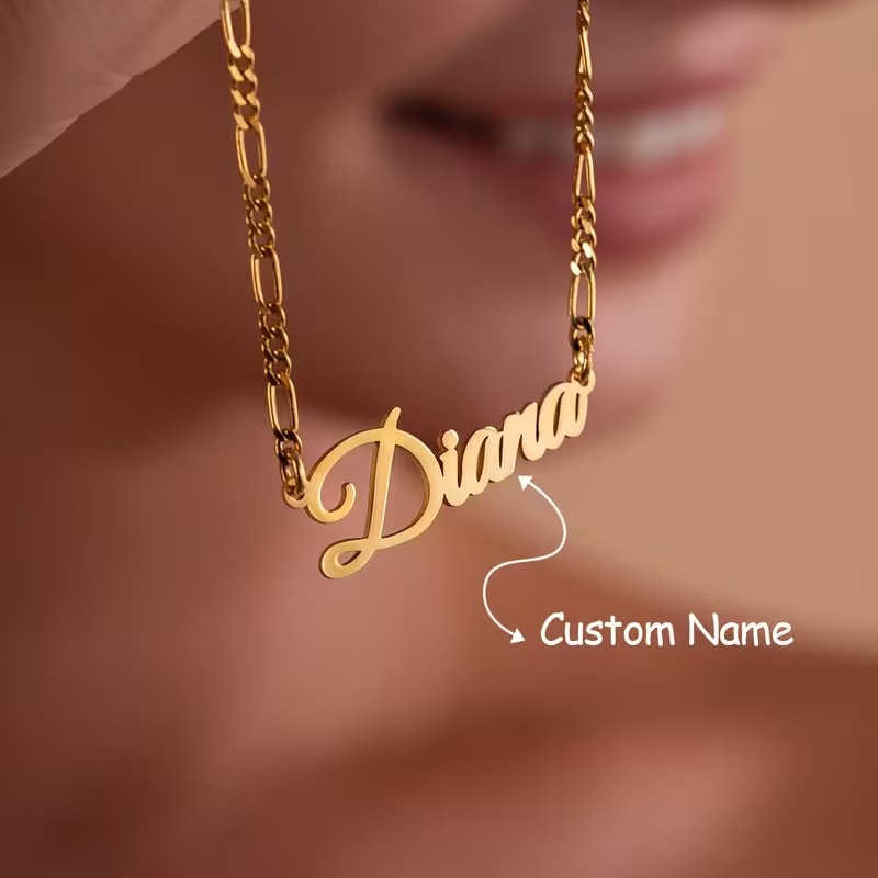 Kalung Rantai Figaro Custom Na - Men Accessories Gift Box ulasan dan harga