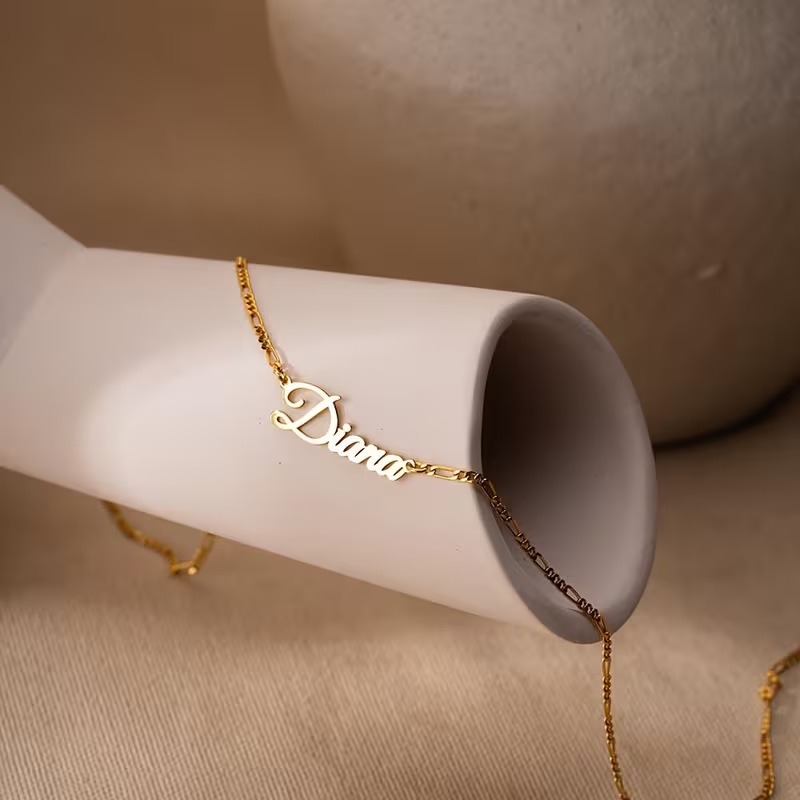 Kalung Rantai Figaro Custom Na - Men Accessories Gift Box ulasan dan harga